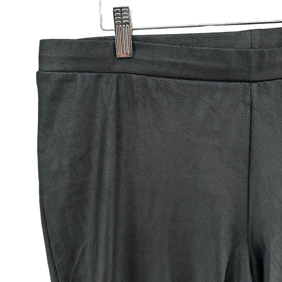 Trouve Faux Leather Leggings Womens Black Pull On Stretch Pants Size XL - Picture 9 of 10